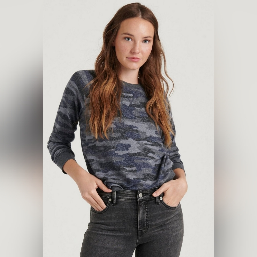 Lucky Brand - Hacci Cloud Jersey in Camo - Size S